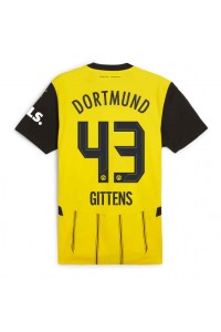 Borussia Dortmund Jamie Bynoe-Gittens #43 Fotballdrakt Hjemme Klær 2024-25 Korte ermer